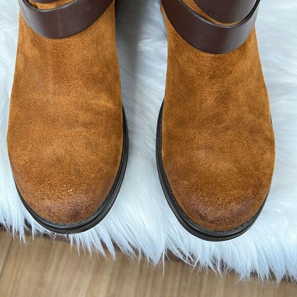 Steve Madden Dormaa Cognac Suede Boots size 9.5 - Picture 3 of 12
